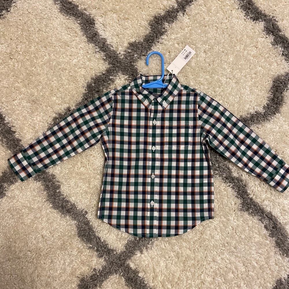 Janie and Jack 2T boys plaid button shirt